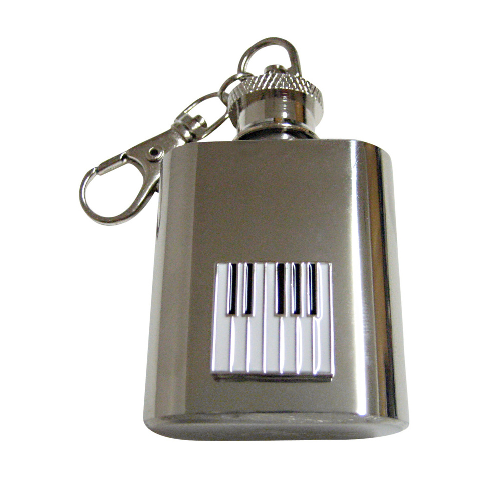 Square Piano Key Design Keychain Flask - image 1